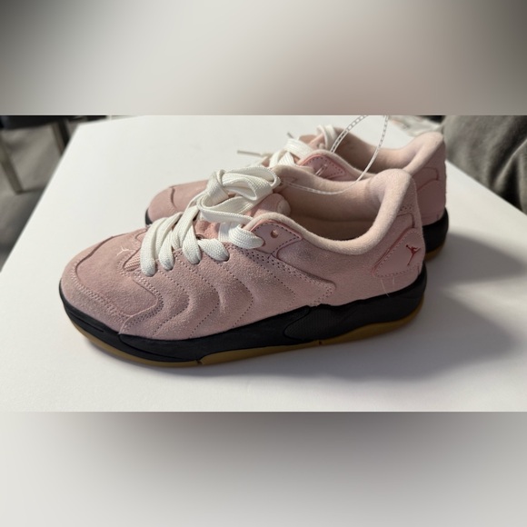 Jordan Kids Sneakers in Pink and Black with Red Accents - Picture 6 of 11